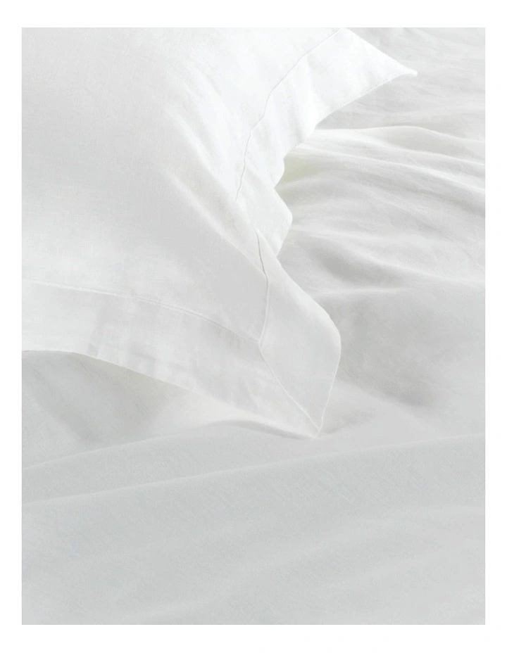 Coupon π Sheridan Abbotson Fitted Sheet In White π - Image 2