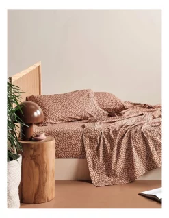 Cheap ⌛ Linen House 250TC Goldie Sheet Set In Brandy ????