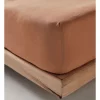 Brand new ???? Linen House Nimes Linen Fitted Sheet In Clay ????