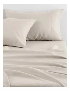 Cheapest ๐ Sheridan Abbotson Flat Sheet In Flax ๐