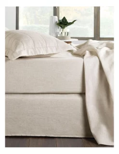 Budget ⭐ Sheridan Abbotson Bedskirt In Flax 🔥