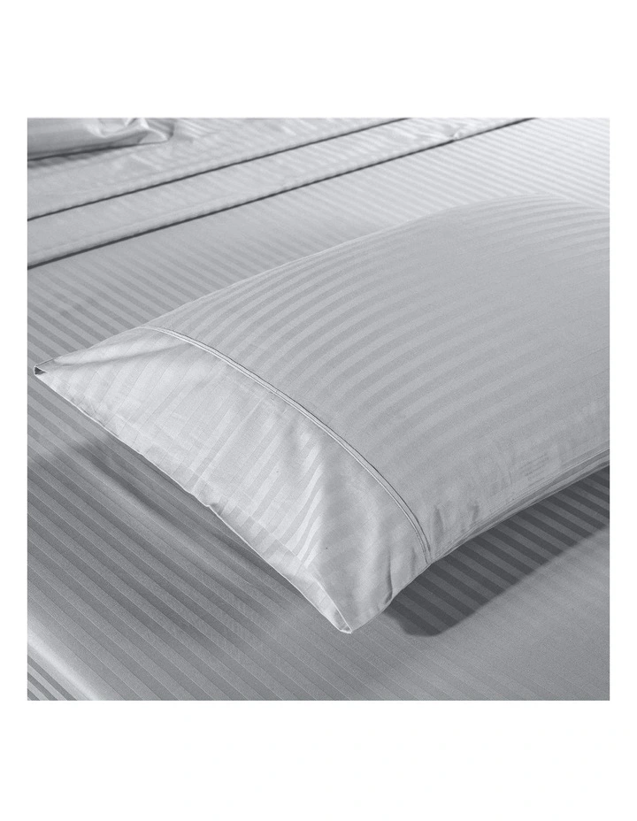 Top 10 ❤️ Kensington 1200 Thread Count 100% Egyptian Cotton Sheet Set Stripe Hotel GradeSliver ❤️ - Image 3