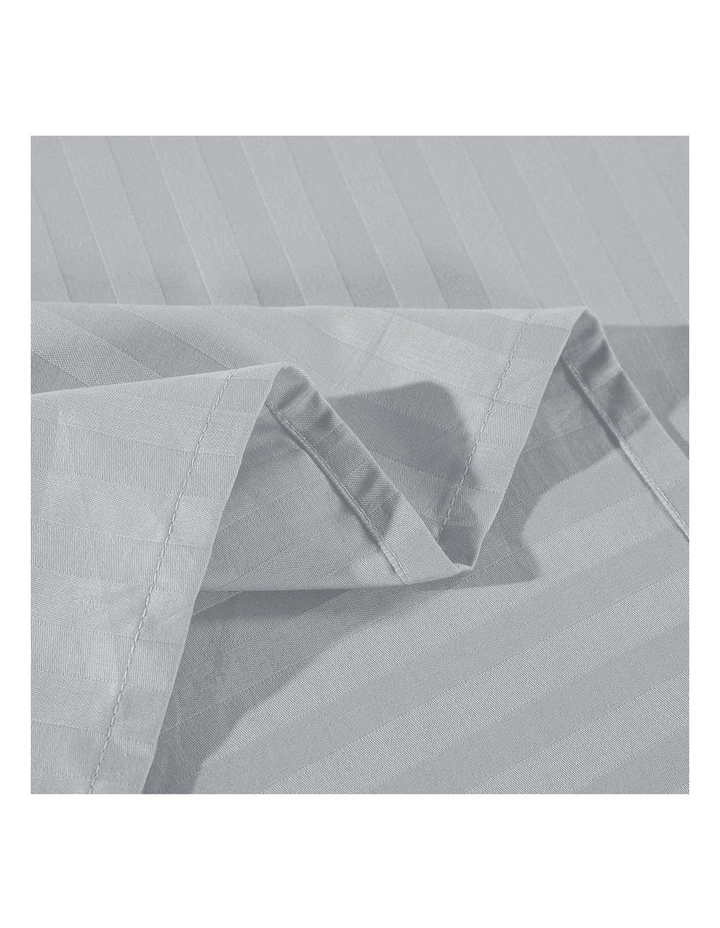 Top 10 ❤️ Kensington 1200 Thread Count 100% Egyptian Cotton Sheet Set Stripe Hotel GradeSliver ❤️ - Image 4