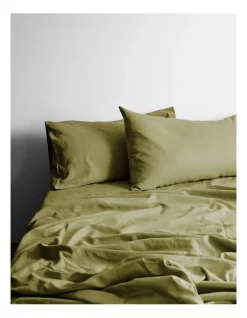 Best reviews of ๐ฏ Aura Home Maison Vintage Sheet Set In Olive โค๏ธ