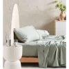 Hot Sale ⭐ Linen House Augusta 500TC Sheet Set Green Gum ????
