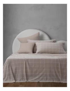 Discount ๐ฅ Vue Window Pane Jersery Sheet Set In Raffia ๐