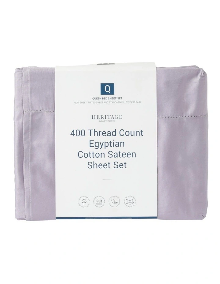 Promo π Heritage 400TC Luxurious Egyptian Cotton Sateen Sheeting Lavender π€© - Image 3