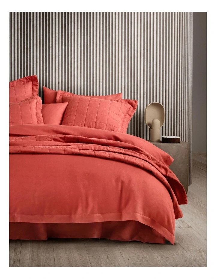 Cheapest 😉 Sheridan Abbotson European Sham In Washed Red 🌟 - Image 2