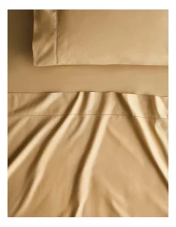 Flash Sale โจ Sheridan Hotel-Weight Luxury 1000tc Sheet Set In Gold 50cm ๐