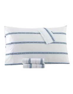 Cheap ???? Tommy Hilfiger Stripe Sheet Set In Vista Blue ⌛