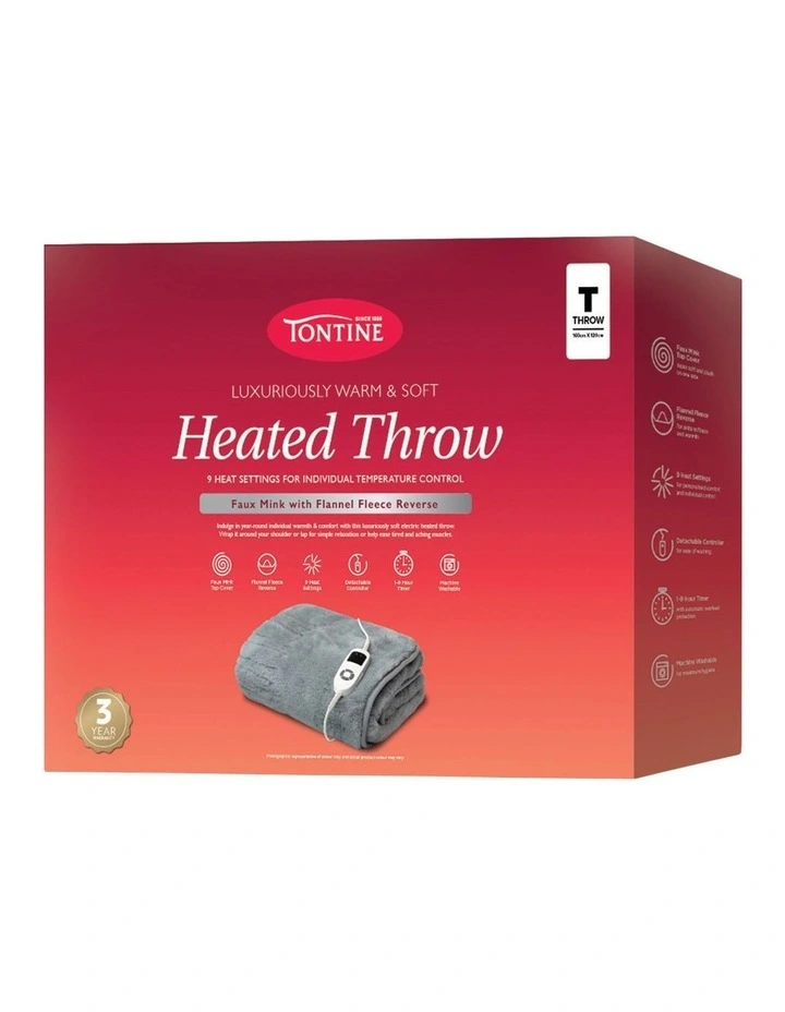 Faux Mink Heated Throw in Grey Best Pirce β¨ Tontine Faux Mink Heated Throw In Grey ???? -Australian Home Shop unnamed file 1402
