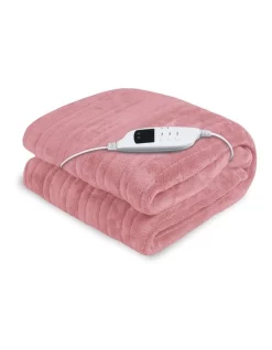 Flash Sale ๐ Laura Hill Heated Electric Blanket Throw Rug In Pink ๐