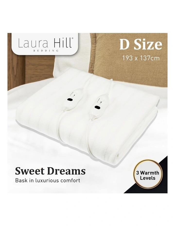 Heated Electric Fitted Blanket Double In White Coupon ✨ Laura Hill Heated Electric Fitted Blanket Double In White ???? -Australian Home Shop unnamed file 1413