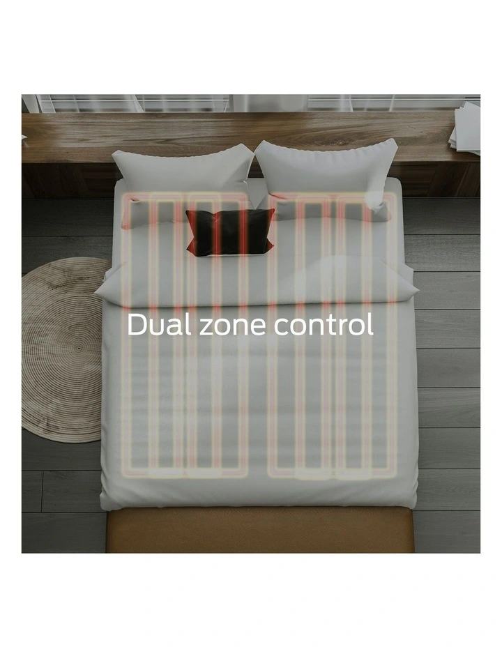 Deals π Royal Comfort Fleece Top Electric Blanket Fitted Heated Winter Underlay Washable Queen In White π - Image 6