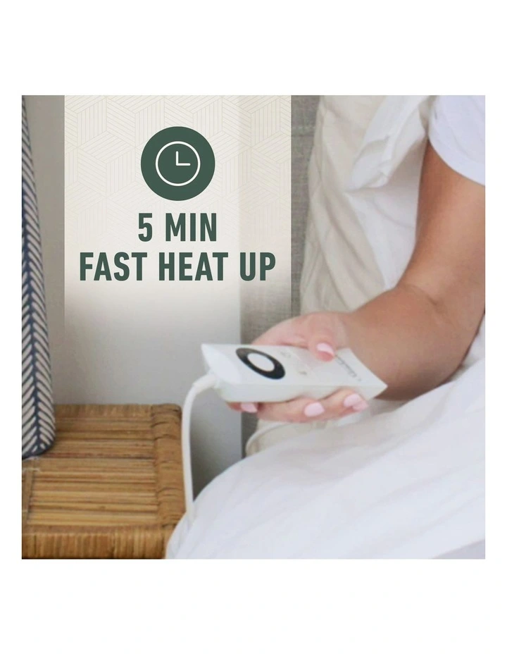 Outlet β Sunbeam Sleep Perfect Wool Fleece Electric Blanket King In White π - Image 6