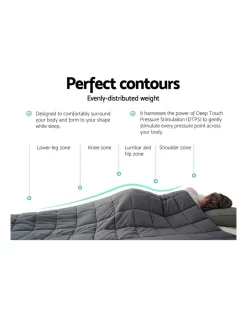 Best Sale ❤️ Giselle Bedding Cotton 5KG Weighted Gravity Blanket Deep Relax Sleeping Adult ❤️ -Australian Home Shop unnamed file 1478