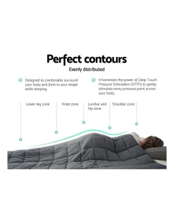 Buy ???? Giselle Bedding 11KG Weighted Blanket Dark Grey ✔️ -Australian Home Shop unnamed file 1483