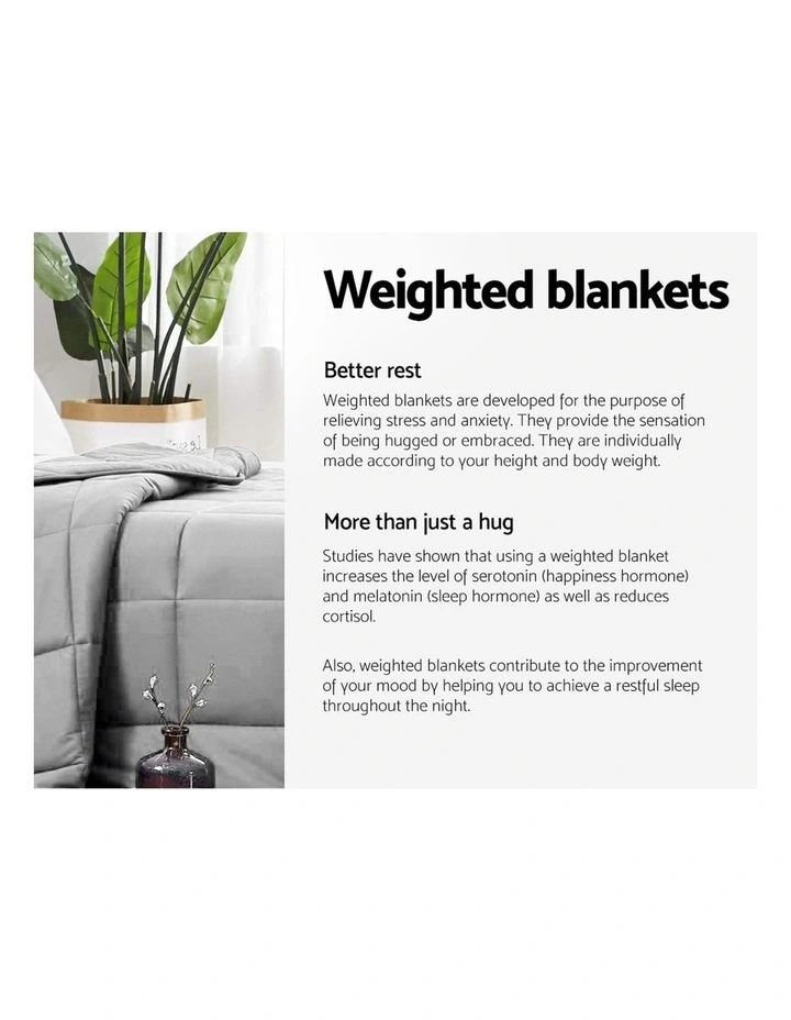 Wholesale π Giselle Bedding Cotton Weighted Gravity Blanket 7KG Deep Relax Calming Adult π - Image 4