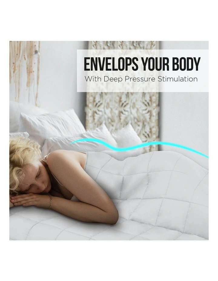 Heavy Weighted Blanket 9kg in White Hot Sale ???? Laura Hill Heavy Weighted Blanket 9kg In White ???? -Australian Home Shop unnamed file 1532