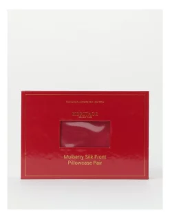 Budget 😀 Heritage Silk Front Pillowcase Pair In Red 🤩