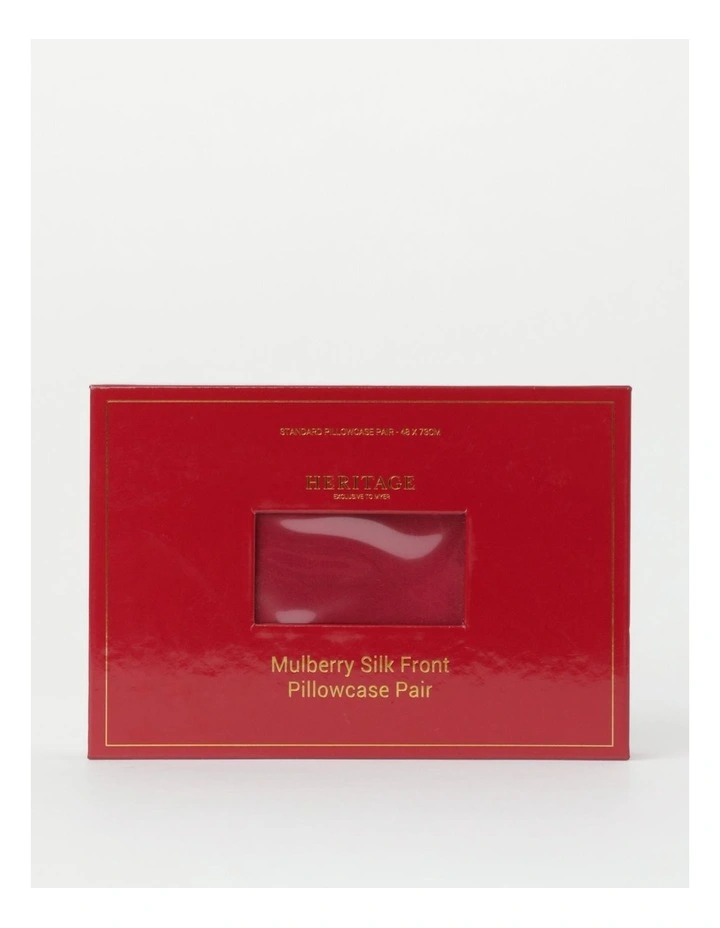 Budget π Heritage Silk Front Pillowcase Pair In Red π€©