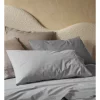 Outlet ???? Vue 250TC Stonewashed Cotton Sheet Set In Grey ????