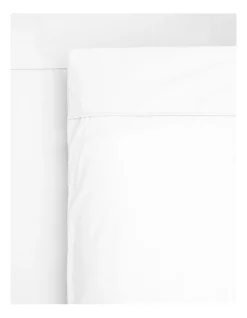 Cheap 😉 Heritage Finest Cotton 1000TC Sheet Set White 💯