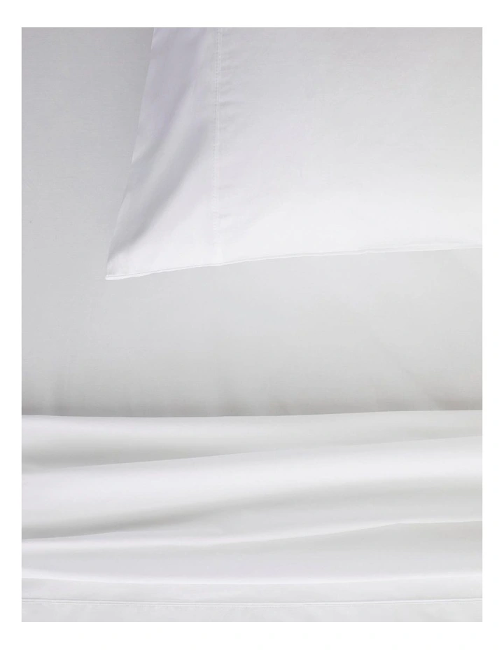 Best Pirce π Sheridan Organic Cotton Percale 300TC Sheet Set In Snow π₯° - Image 2