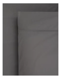 Outlet 😀 Heritage Finest Cotton 1000TC Sheet Set Charcoal 🥰