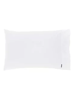Promo ???? Linen House Augusta 500TC Standard Pillowcase White ????