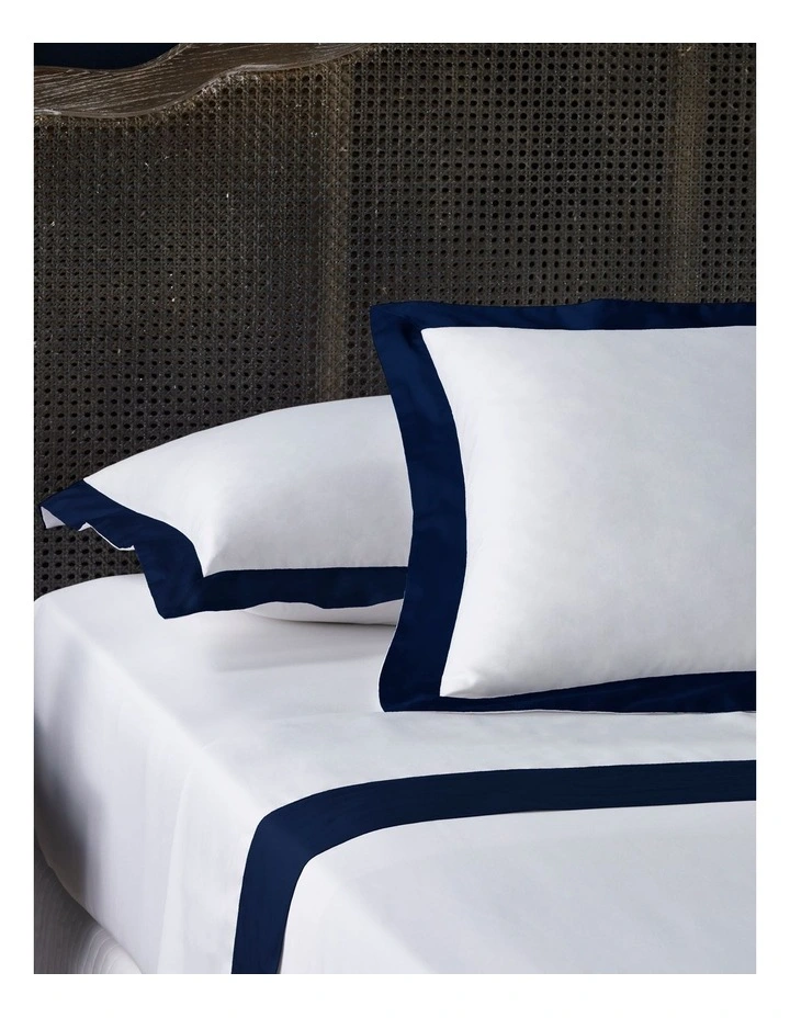 New π Heritage 500TC Ingah Cotton Sateen Sheet Set Indigo βοΈ