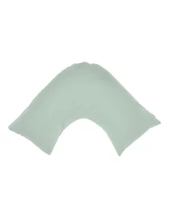 Cheapest ???? Linen House Augusta 500TC U Shaped Pillowcase Green Gum ????