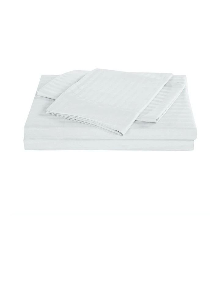 Best Pirce π Kensington 1200 Thread Count 100% Egyptian Cotton Sheet Set Stripe Hotel Grade White β