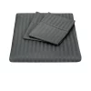 Hot Sale ???? Kensington 1200 Thread Count 100% Egyptian Cotton Sheet Set Stripe Hotel Grade In Charcoal ????