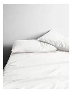 New ๐ Aura Home Halo Organic Cotton Sheet Set In White ๐