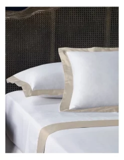 New ???? Heritage 500TC Ingah Cotton Sateen Sheet Set Champagne ????