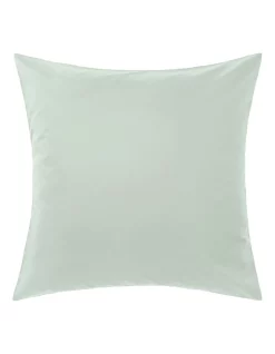 Best Sale โ๏ธ Linen House Augusta 500TC European Pillowcase Green Gum ๐