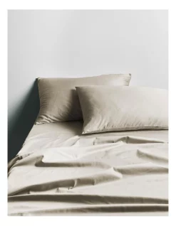 Best Pirce ๐ Aura Home Halo Organic Sateen Sheet Set In Feather ๐คฉ