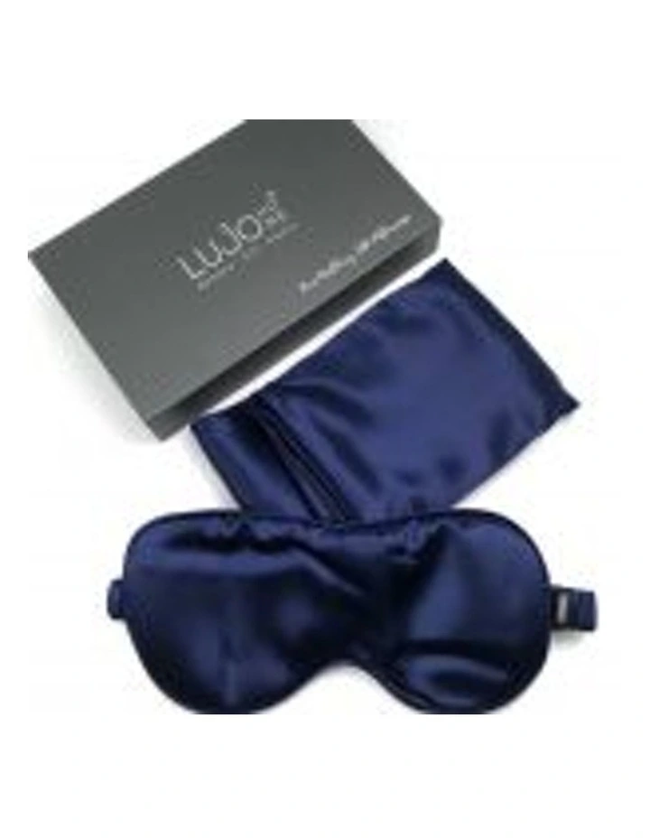 Silk Eye Mask and Pillowcase Navy Buy ✨ Lujo Home Silk Eye Mask And Pillowcase Navy ???? -Australian Home Shop unnamed file 304