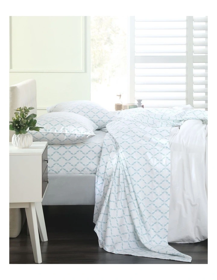 Wholesale π Martha Stewart Grace Printed Sheet Set Green π―