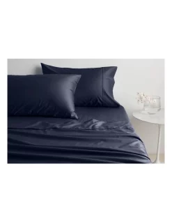 Discount ๐ Sheridan Organic Cotton Sateen 400TC Sheet Set In Midnight โค๏ธ