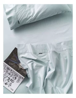 Outlet ???? Linen House Augusta 500TC Standard Pillowcase In Pale Blue ????