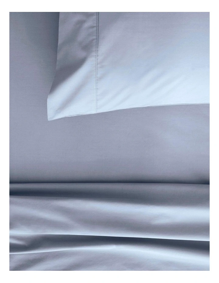 Cheapest βοΈ Sheridan Organic Cotton Percale 300TC Sheet Set In Soft Blue π - Image 2