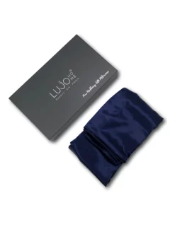 Cheapest ❤️ Lujo Home Silk Pillowcase 25 Momme Navy ????
