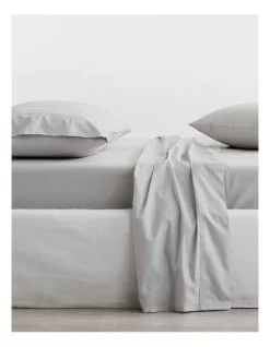 Buy ๐ Sheridan Organic Cotton Percale 300TC Fitted Sheet In Dove ๐