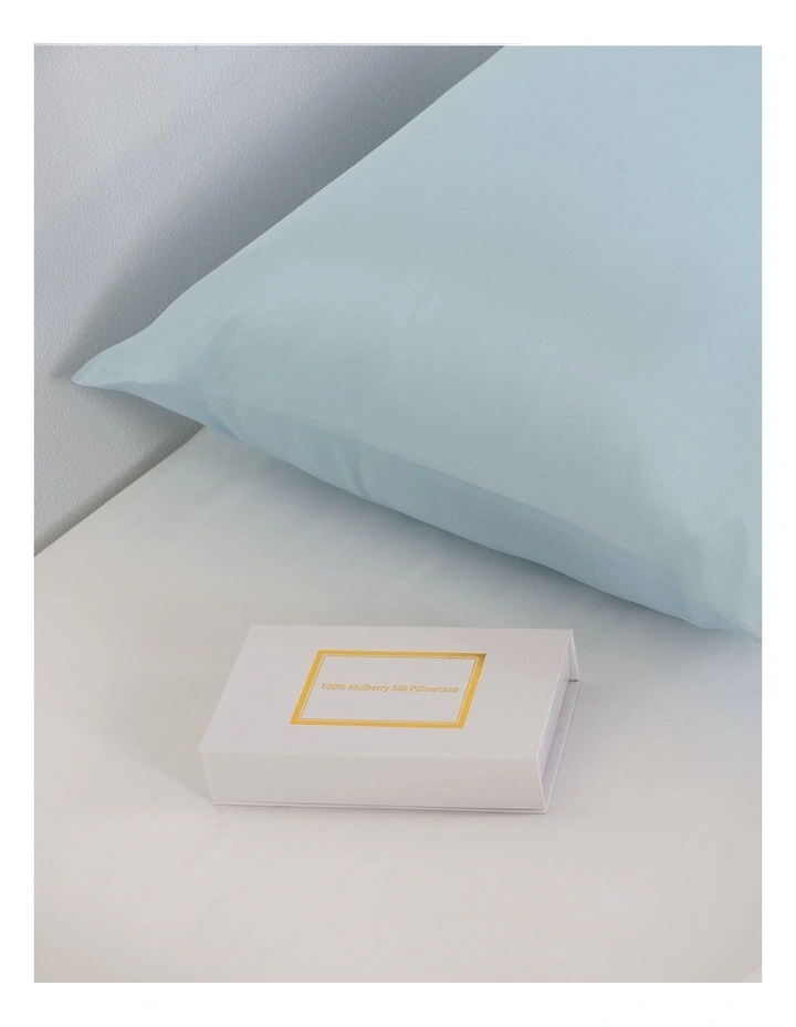 Best Sale π Royal Comfort Pure Silk Pillowcase In Soft Blue π - Image 3