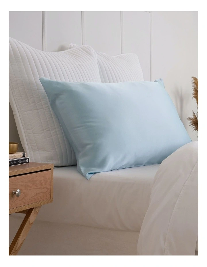 Best Sale π Royal Comfort Pure Silk Pillowcase In Soft Blue π - Image 4