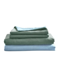 Cheapest ⌛ Cosy Club Queen Size Bed Sheets In Grey/Blue ????