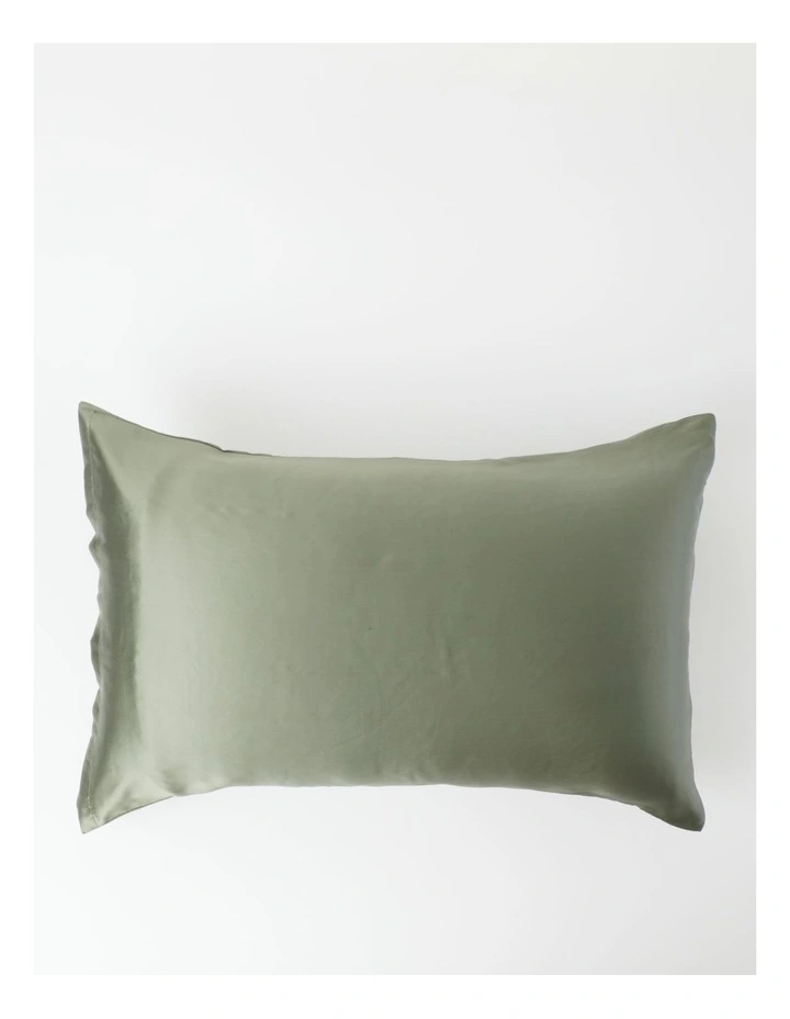 Brand new π Heritage Silk Front Pillowcase Pair In Ivy β - Image 3