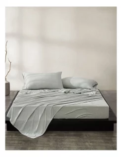 Best Sale ⌛ Calvin Klein Modern Cotton Harrison Sheeting In Mint Sandstone 🎁